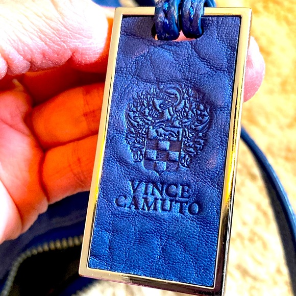 Vince Camuto blue grayish tone soft leather bag. - Picture 3 of 10